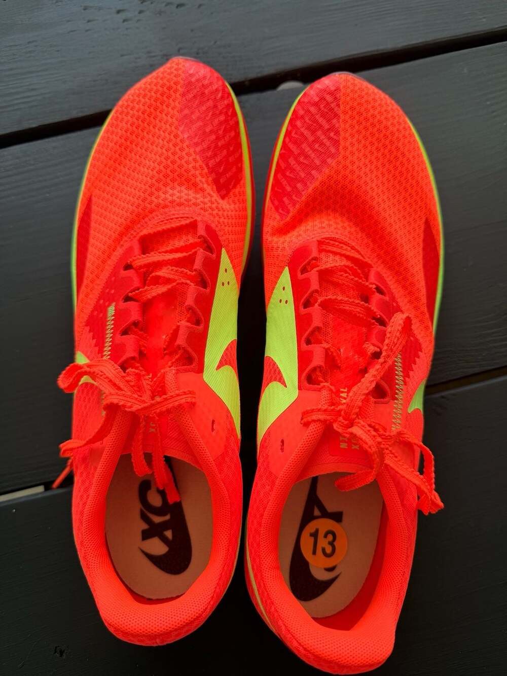 Men’s Nike Sneakers Rival XC 6 Cross Country Running Shoes Neon Orange & Yellow